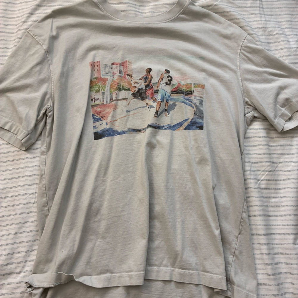 Zara Gray Graphic Short Sleeve Tee